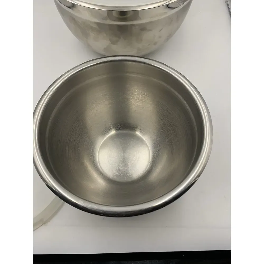 Set of 8 Stainless Steel professional grade Prep Bowls with Lids,